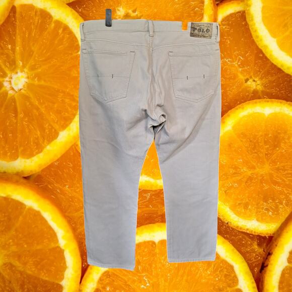 Polo Ralph Lauren White Slightly Distressed Jeans Size 36x30 - Picture 7 of 8